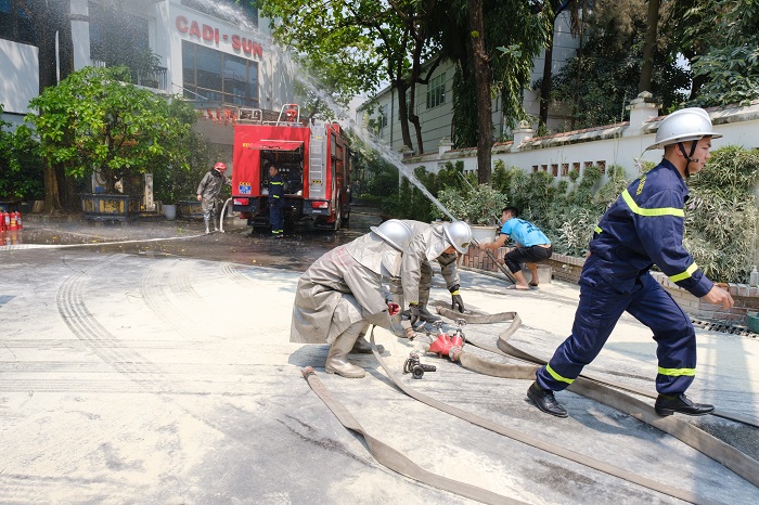 CADI-SUN tập huấn phòng cháy chữa cháy, nâng cao kỹ năng ứng phó cho CBNV